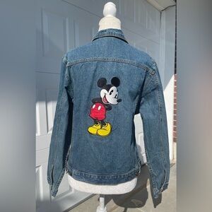 Vintage Y2K Girl’s Disney Mickey Mouse Denim Jean Jacket Size Medium